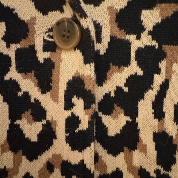 J. Crew Open Front Sophie Leopard Print Blazer, Sz XS - Picture 4 of 6
